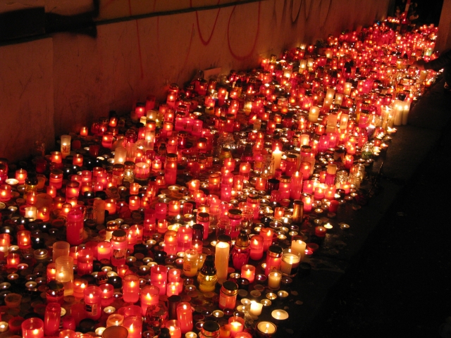 17. listopad 2014 - 25. výročí Sametové revoluce (Národní třída v Praze, foto Michala K. Rocmanová)