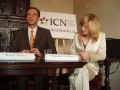 Ředitel ICN Marek Šedivý s moderátorkou Štěpánkou Duchkovou